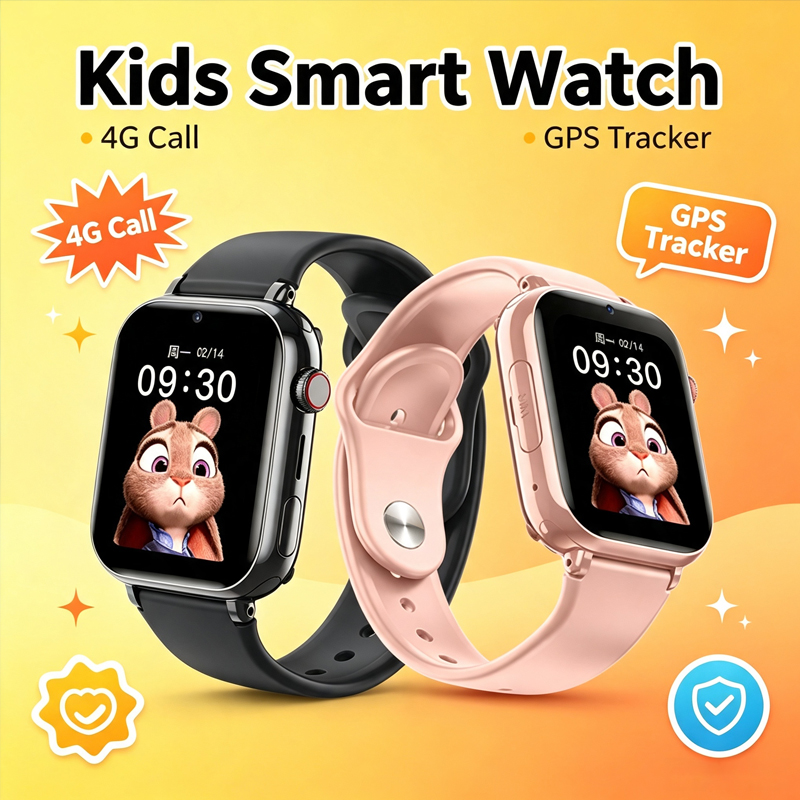 Smartwatch Watches For Kids With Gps - นาฬิกาอัจฉริยะสำหรับเด็กขายดี กันน้ำ พร้อมระบบติดตามตำแหน่ง SOS รองรับซิมการ์ด โทรออกได้
