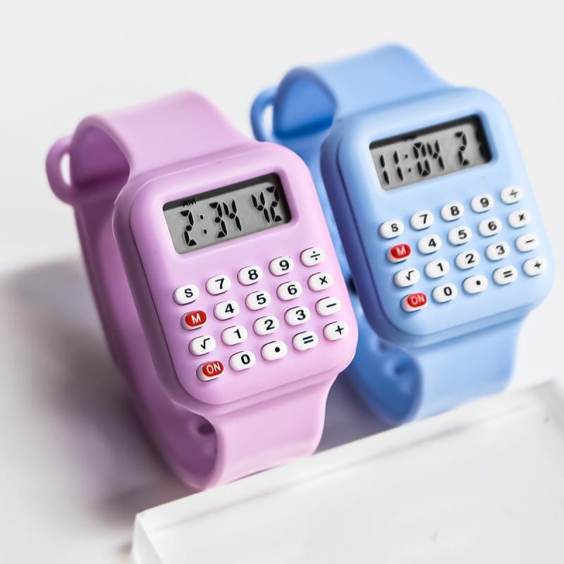 Timex Watches Smartwatch - นาฬิกาข้อมือเด็กนักเรียน Creative Kids พร้อมฟังก์ชั่นเครื่องคิดเลข หน้าปัด LED