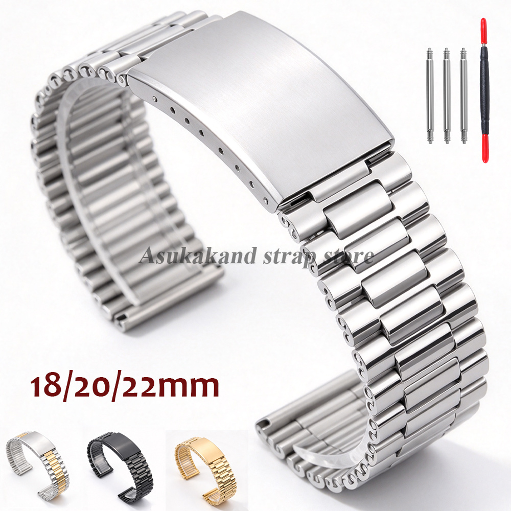 Watches Rolex Smartwatch - สายนาฬิกาโลหะ ขนาด 18 มม. 20 มม.