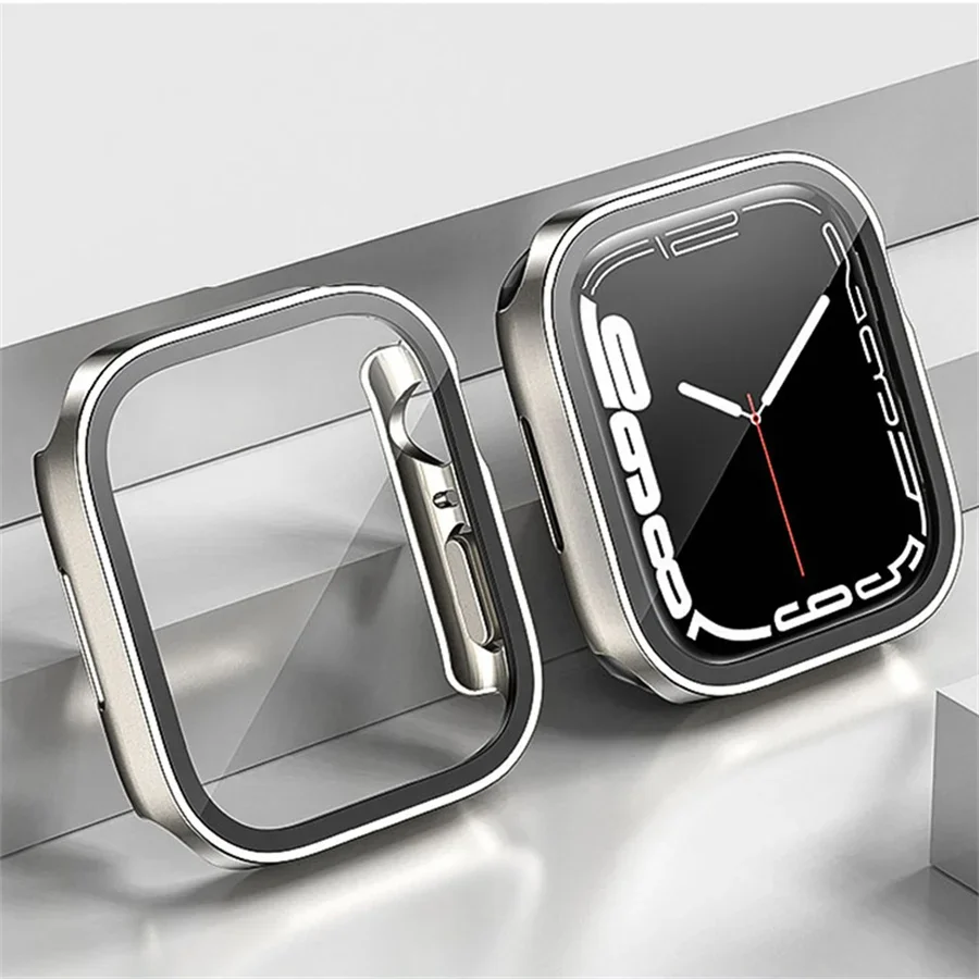 แก้ว + ฝาครอบสําหรับ Apple Wat - Smartwatch Watches For Girls บทวิจารณ์และราคา