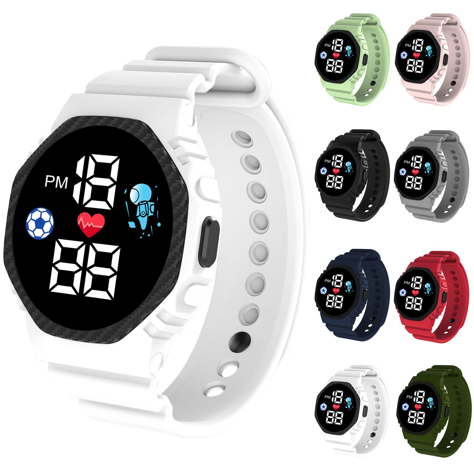 สมาร์ทวอท์ชหลากสีสำหรับเด็กเด็ - Smartwatch Digital Watches For Kid Girl บทวิจารณ์และราคา