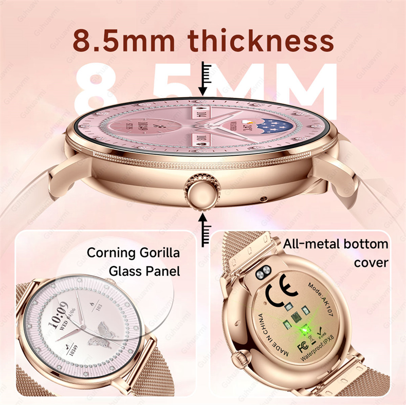 สมาร์ทวอทช์แฟชั่นใหม่สำหรับผู้ - Watches Ladies Smartwatch บทวิจารณ์และราคา