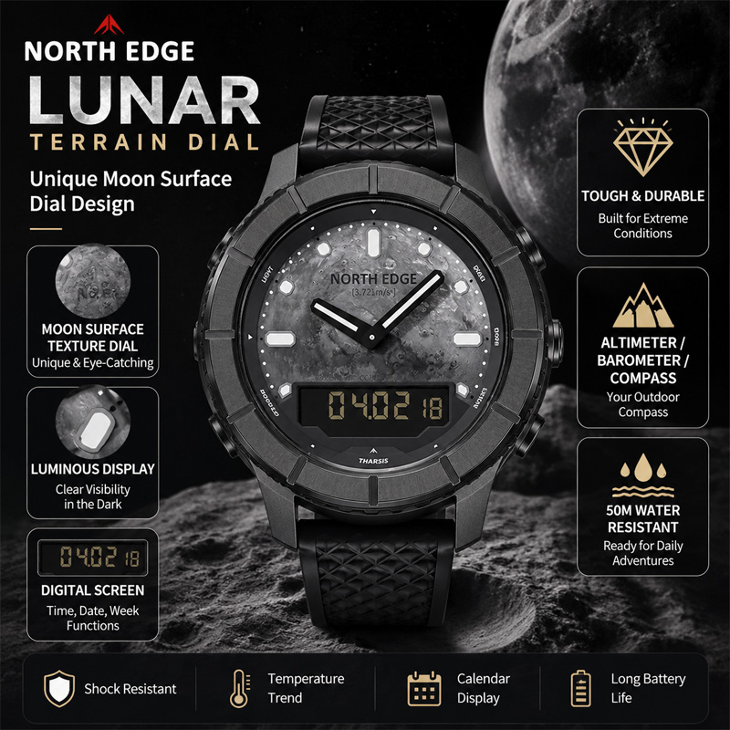 NORTH EDGE 2026 THARSIS นาฬิกา - Altimeter Compass Watch บทวิจารณ์และราคา