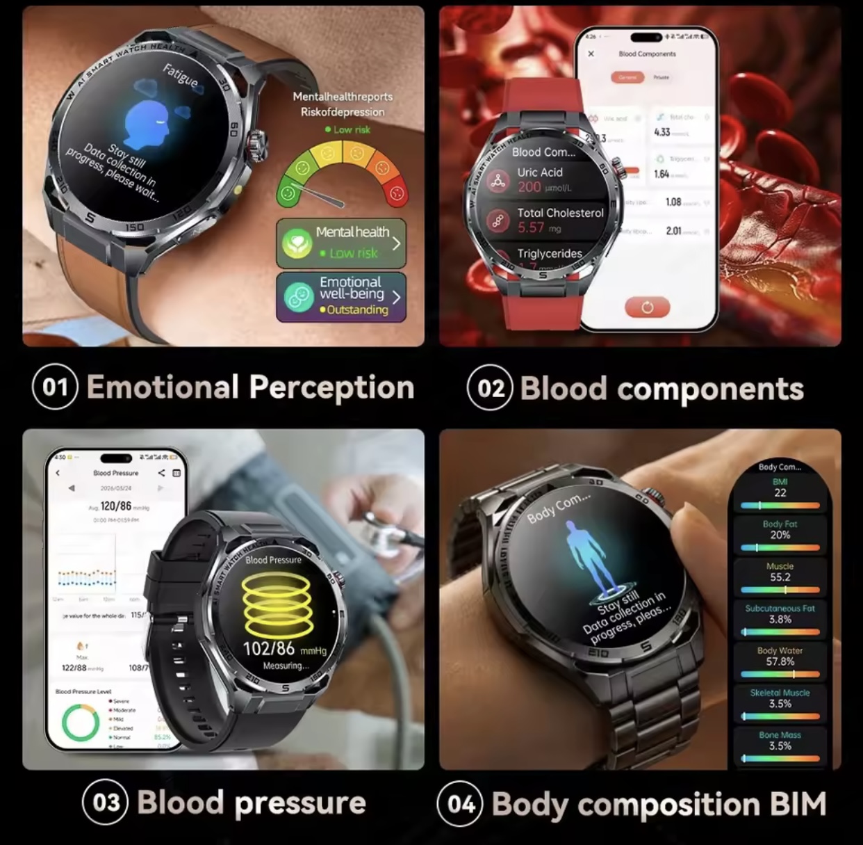 สมาร์ทวอทช์เพื่อสุขภาพระดับไฮเ - Watches Ladies Smartwatch บทวิจารณ์และราคา