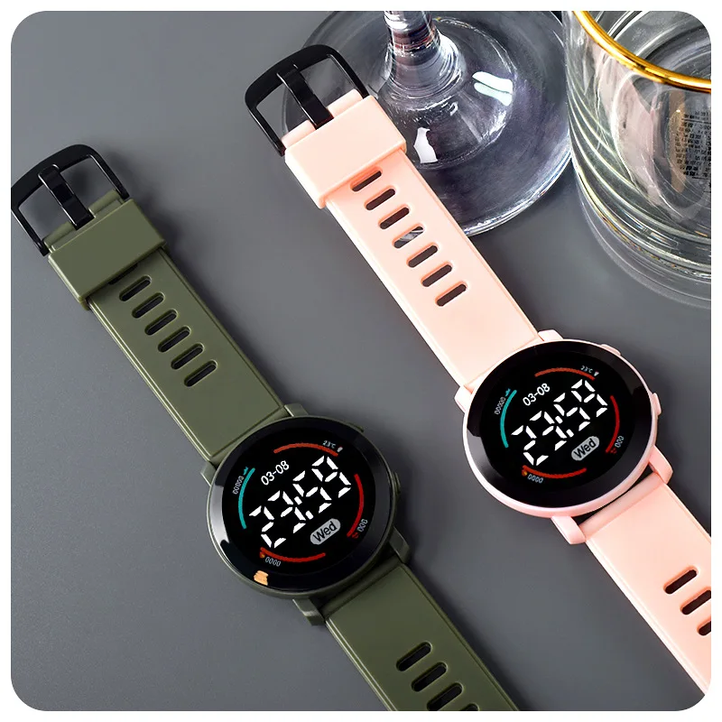 นาฬิกา LED แฟชั่นกีฬา นาฬิกาดิ - Smartwatch Watches For Girls บทวิจารณ์และราคา